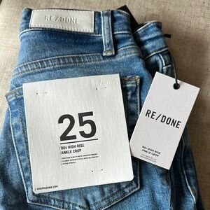 RE/DONE 90s High Rise Ankle Crop Jeans